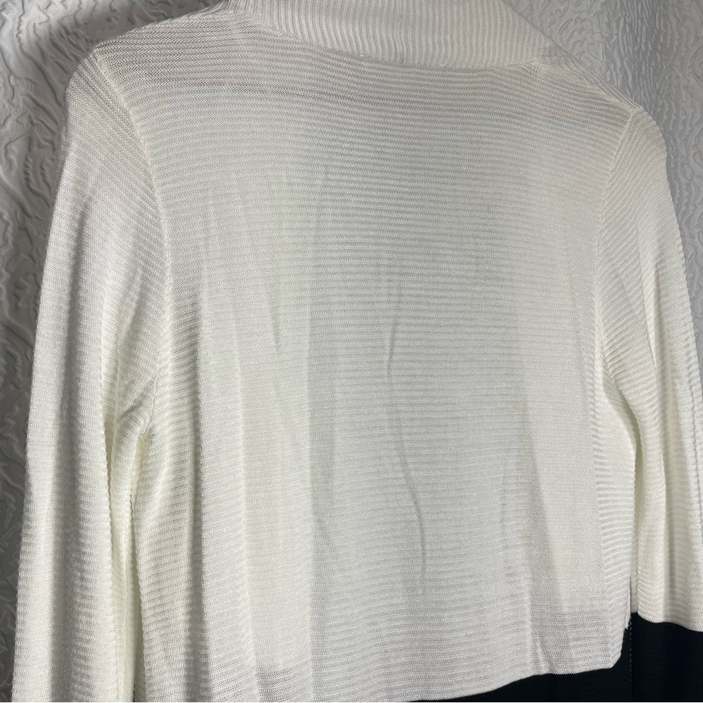 Cyrus Color Block Open Front Long Cardigan - image 4